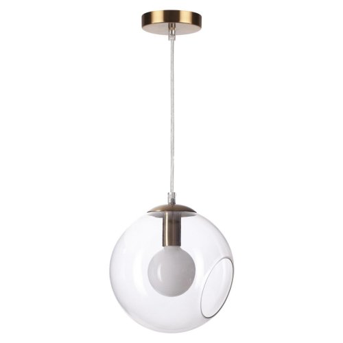 Светильник подвесной Blair 3769/1A Lumion прозрачный 1 лампа, основание латунь в стиле современный хай-тек шар фото 2