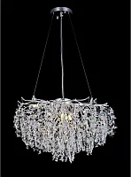 Люстра подвесная Danusia APL.846.03.13 Aployt прозрачная на 13 ламп, основание хром в стиле флористика современный ветви Люстра подвесная Danusia APL.846.03.13 Aployt прозрачная на 13 ламп, основание хром в стиле флористика современный ветви