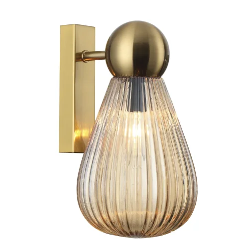 Бра Elica 5402/1W Odeon Light янтарный на 1 лампа, основание золотое в стиле современный  фото 3