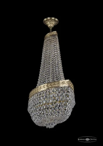 Люстра потолочная хрустальная 19273/H2/60IV G Bohemia Ivele Crystal прозрачная на 8 ламп, основание золотое в стиле классический sp фото 2