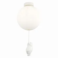 Светильник потолочный Modena SLE115412-01 Evoluce белый 1 лампа, основание белое в стиле современный 