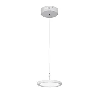 Светильник подвесной LED V4604-0/1S Vitaluce без плафона 1 лампа, основание белое в стиле хай-тек 