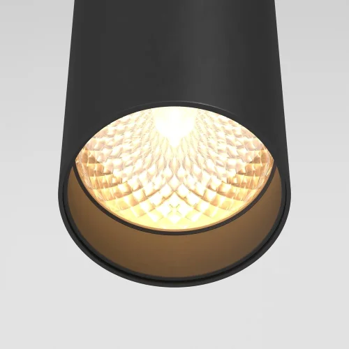 Светильник подвесной LED FOCUS LED P072PL-L12B3K Maytoni чёрный 1 лампа, основание чёрное в стиле современный хай-тек  фото 3