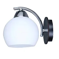 Бра Caldiero OML-25401-01 Omnilux белый 1 лампа, основание чёрное в стиле современный 
