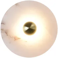 Настенный светильник LED LEIA D35 191956-26 ImperiumLoft белый 1 лампа, основание бронзовое в стиле арт-деко 