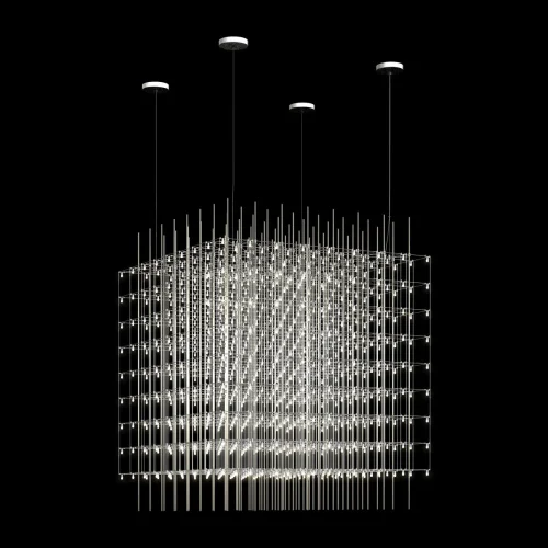 Люстра подвесная LED Maze 10348/800 LOFT IT хром на 1 лампа, основание хром в стиле арт-деко  фото 3