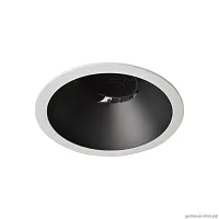 Светильник точечный LED Comb 10330/E White Black LOFT IT чёрный 1 лампа, основание белое в стиле современный хай-тек круглый