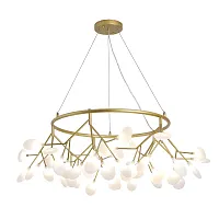 Люстра подвесная Candy A7272SP-45GO Arte Lamp белая на 45 ламп, основание золотое в стиле флористика современный ветви