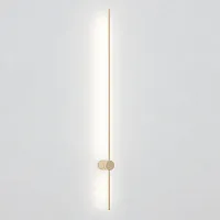 Настенный светильник Wall LINES L120 Gold 178041-26 ImperiumLoft золотой 1 лампа, основание золотое в стиле минимализм 