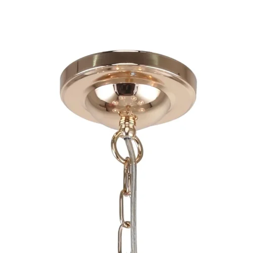 Люстра подвесная Charm 2756-7P F-promo белая на 7 ламп, основание золотое в стиле арт-деко  фото 2