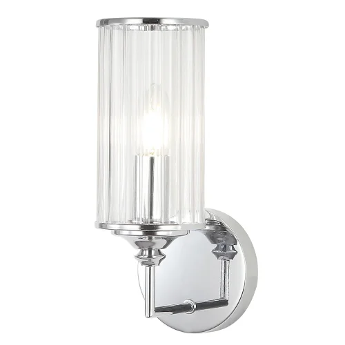 Бра GLORIA AP1 CHROME Crystal Lux прозрачный на 1 лампа, основание хром в стиле классический  фото 5