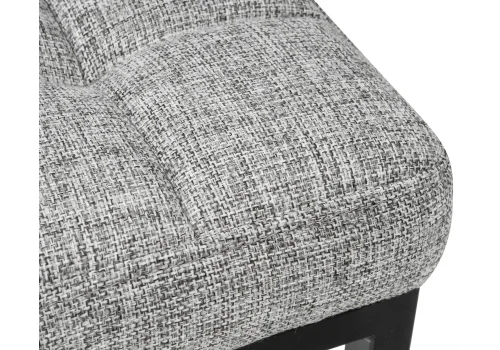 Деревянный стул Байя рогожка графит / черный матовый 424171 Woodville, серый/ткань, ножки/металл/чёрный, размеры - ****350*350 фото 4