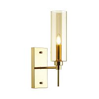 Бра Diatra 4689/1W Odeon Light янтарный 1 лампа, основание золотое в стиле современный хай-тек 