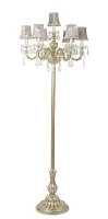 Торшер напольный Lucca E 3.1.6.400 CG Dio D'Arte  коричневый 7 ламп, основание золотое бежевое в стиле классический
