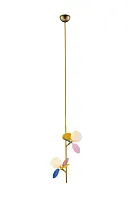 Светильник подвесной Matisse 10008/2P mult LOFT IT белый разноцветный 2 лампы, основание золотое в стиле современный шар