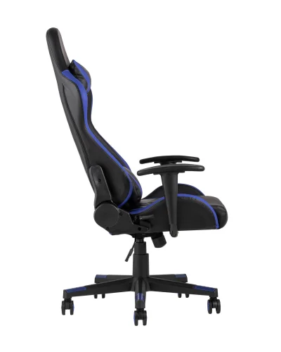 Кресло спортивное TopChairs Gallardo, синее УТ000004572 Stool Group, синий/экокожа, ножки/металл/чёрный, размеры - ****660*640 фото 4