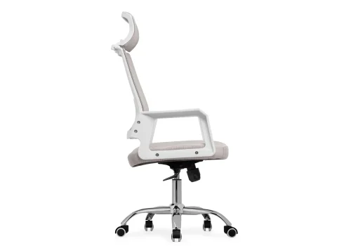 Компьютерное кресло Klit light gray 15636 Woodville, серый/сетка, ножки/металл/хром, размеры - *1220***580*580 фото 4