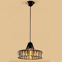 Светильник подвесной лофт Эдисон CL450211 Citilux прозрачный чёрный 1 лампа, основание чёрное в стиле лофт 