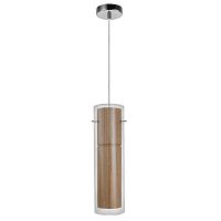 Светильник подвесной Bamboom 2838-1P Favourite прозрачный 1 лампа, основание хром в стиле кантри 