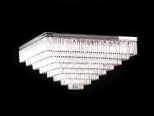 Люстра потолочная хрустальная 31133/PL nickel Newport прозрачная на 33 лампы, основание никель в стиле современный 