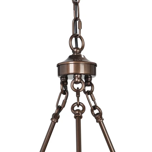 Люстра подвесная V5865-7/6+4 Vitaluce прозрачная на 10 ламп, основание бронзовое в стиле классический современный  фото 4
