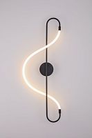 Бра LED Klimt A2850AP-13BK Arte Lamp белый чёрный 1 лампа, основание чёрное в стиле современный хай-тек 