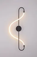 Бра LED Klimt A2850AP-13BK Arte Lamp белый чёрный 1 лампа, основание чёрное в стиле современный хай-тек 