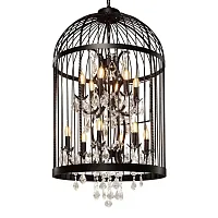 Люстра подвесная LOFT1891/12 LOFT IT чёрная на 12 ламп, основание чёрное в стиле лофт Люстра подвесная LOFT1891/12 LOFT IT чёрная на 12 ламп, основание чёрное в стиле лофт