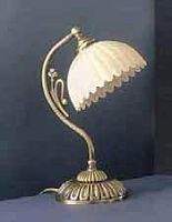 Настольная лампа P 1826 Reccagni Angelo белая 1 лампа, основание античное бронза латунь металл в стиле классический 