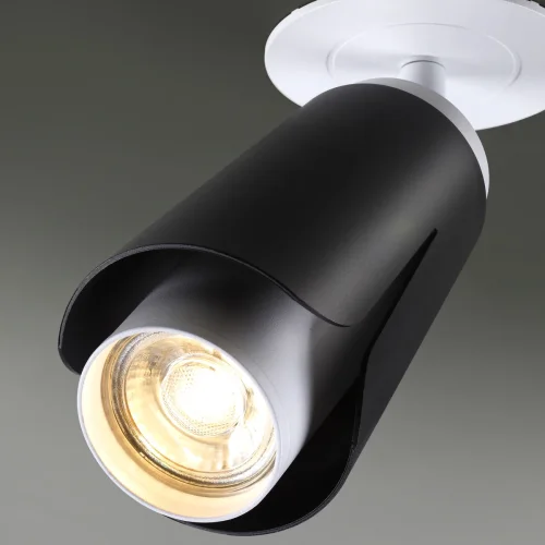 Светильник точечный Tulip 370832 Novotech чёрный 1 лампа, основание белое в стиле современный  фото 5