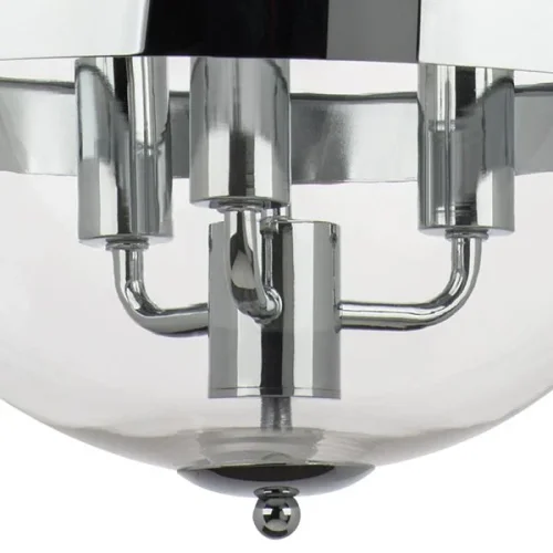 Светильник подвесной Modena 816034 Lightstar прозрачный 3 лампы, основание хром в стиле современный арт-деко шар фото 4