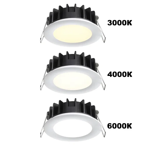 Светильник точечный LED с переключателем цветовой температуры Lante 358955 Novotech белый 1 лампа, основание белое в стиле современный хай-тек  фото 4