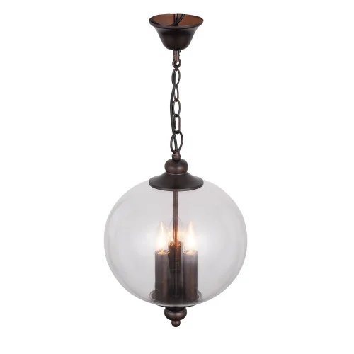 Светильник подвесной Lateria SL362.303.03 ST-Luce прозрачный 3 лампы, основание бронзовое в стиле кантри  фото 2