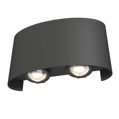 Настенный светильник Strato O417WL-L4GR3K Maytoni уличный IP54 чёрный серый 1 лампа, плафон чёрный серый в стиле современный LED фото 3