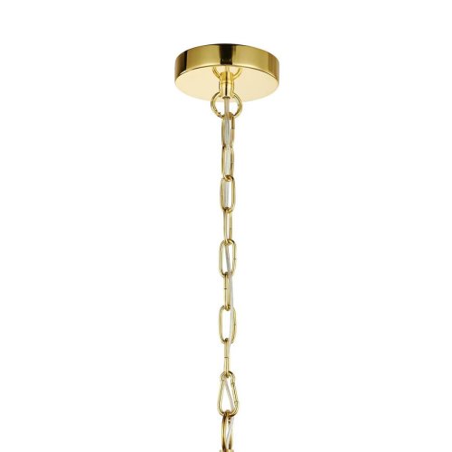 Люстра подвесная Syreni 2817-6P Favourite прозрачная на 6 ламп, основание золотое в стиле замковый  фото 3