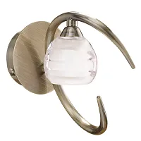 Бра  LOOP CUERO 1826 Mantra прозрачный 1 лампа, основание бронзовое в стиле современный 