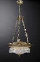 Люстра подвесная  L 6310/3 Reccagni Angelo белая на 3 лампы, основание золотое в стиле классический 