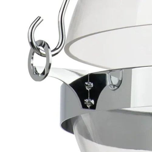Светильник подвесной Modena 816034 Lightstar прозрачный 3 лампы, основание хром в стиле современный арт-деко шар фото 5