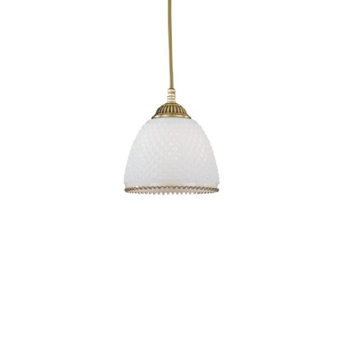 Светильник подвесной L 8601/14 Reccagni Angelo белый 1 лампа, основание античное бронза в стиле классический  фото 2