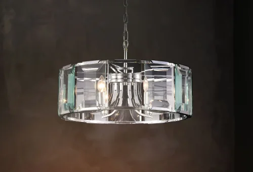Люстра подвесная Cerezo MOD202PL-06N Maytoni прозрачная на 6 ламп, основание никель в стиле современный  фото 2
