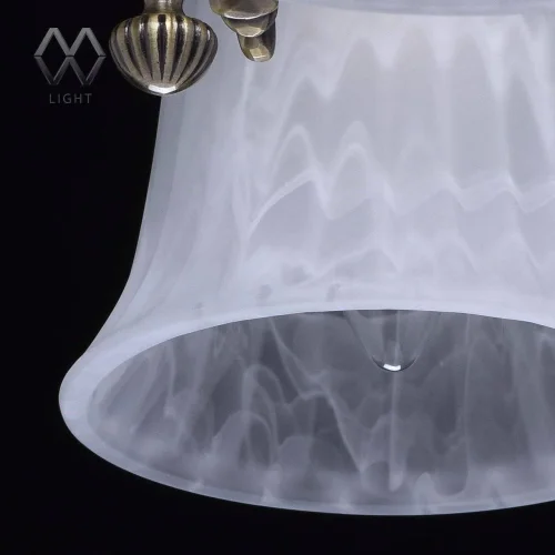 Люстра подвесная Ариадна 450014605 MW-Light белая на 5 ламп, основание античное бронза в стиле классический  фото 7