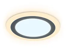 Светильник точечный LED Downlight DCR370 Ambrella light белый 1 лампа, основание белое в стиле современный хай-тек круглый