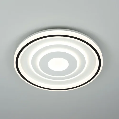 Люстра потолочная LED с пультом Квест CL739190E Citilux белая на 1 лампа, основание белое в стиле современный с пультом фото 4