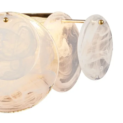 Бра Elegantly 2139/03/02W Stilfort прозрачный на 2 лампы, основание золотое в стиле современный  фото 5