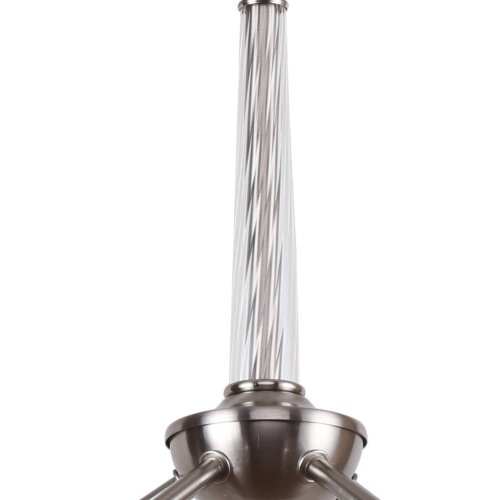 Люстра подвесная Particulis 2200-5P F-promo прозрачная на 5 ламп, основание никель в стиле современный классический шар фото 2