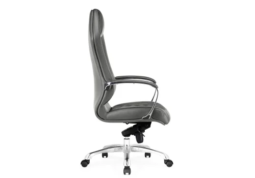 Компьютерное кресло Damian grey 15743 Woodville, серый/экокожа, ножки/металл/хром, размеры - *1330***650*670 фото 4