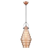Светильник подвесной Genio VL5404P11 Vele Luce янтарный 1 лампа, основание розовое золотое в стиле современный выдувное