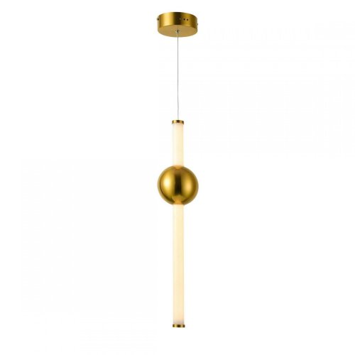 Светильник подвесной LED Conceptus 2642-1P Favourite бронзовый белый 1 лампа, основание золотое бронзовое в стиле современный трубочки