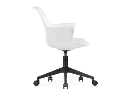 Компьютерное кресло Tulin white / black 15706 Woodville, белый/экокожа, ножки/пластик/чёрный, размеры - *910***600*600 фото 3