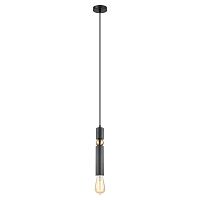 Светильник подвесной лофт LSP-8145 Lussole без плафона 1 лампа, основание чёрное в стиле лофт трубочки